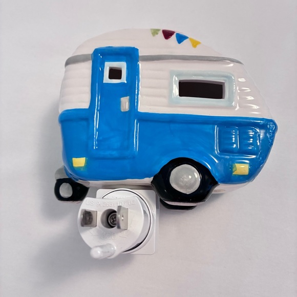 Retro Camper Ceramic Night Light Blue New - Picture 5 of 12